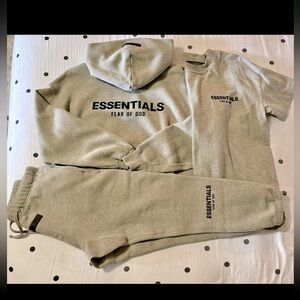 Set of Essentials Fear of God - Hoodie/Sweatpants/T-shirt